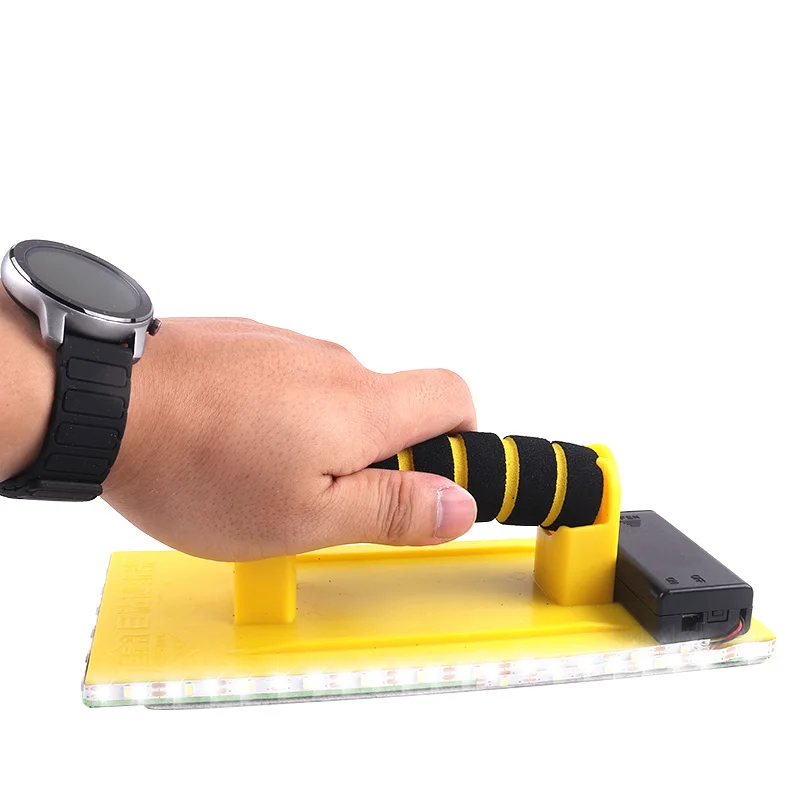 New LED Light Handheld Sanding Holder, Self‑Adhesive Wall Putty Sanding Tool for Drywall Polishing