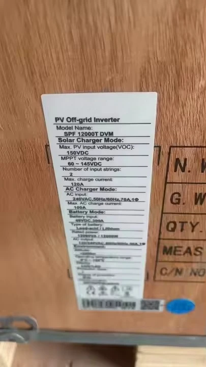Prezzo inverter solare ibrido off grid a fase divisa 120/240V 48VDC 6kw 8kw 10kw 12kw 18kw SPF 4000-12000T