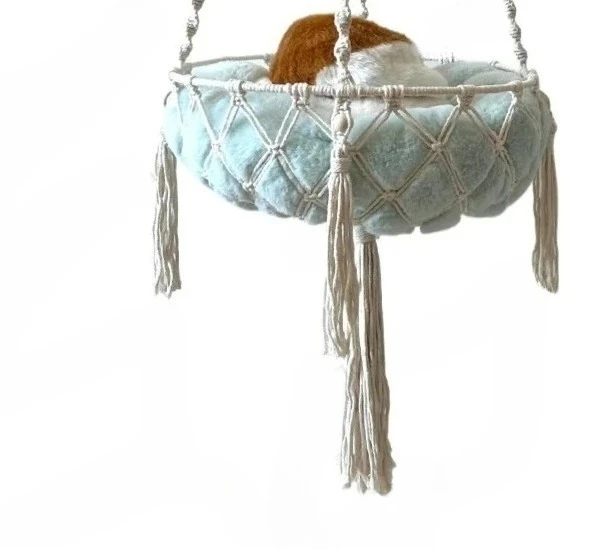 Cat Window Hammock - Swing Balcony Sleeping Nest, Hanging Crib & Sunbathing Nest for Pets