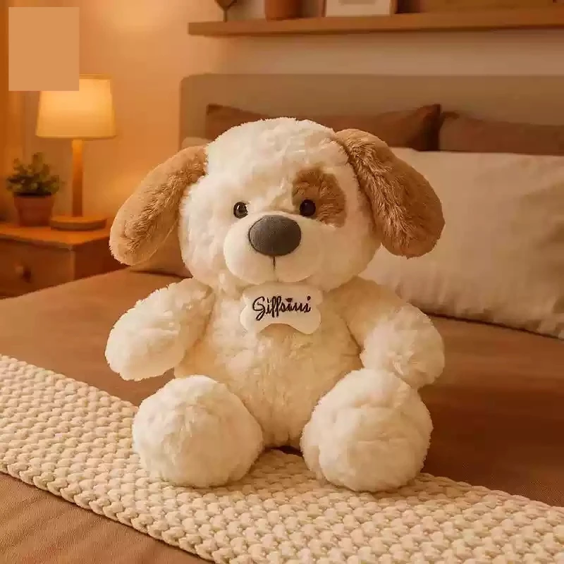 Miniso 本物の漫画ぬいぐるみ犬横たわる枕人形グッズおもちゃ誕生日プレゼント子供のための家の装飾ギフト