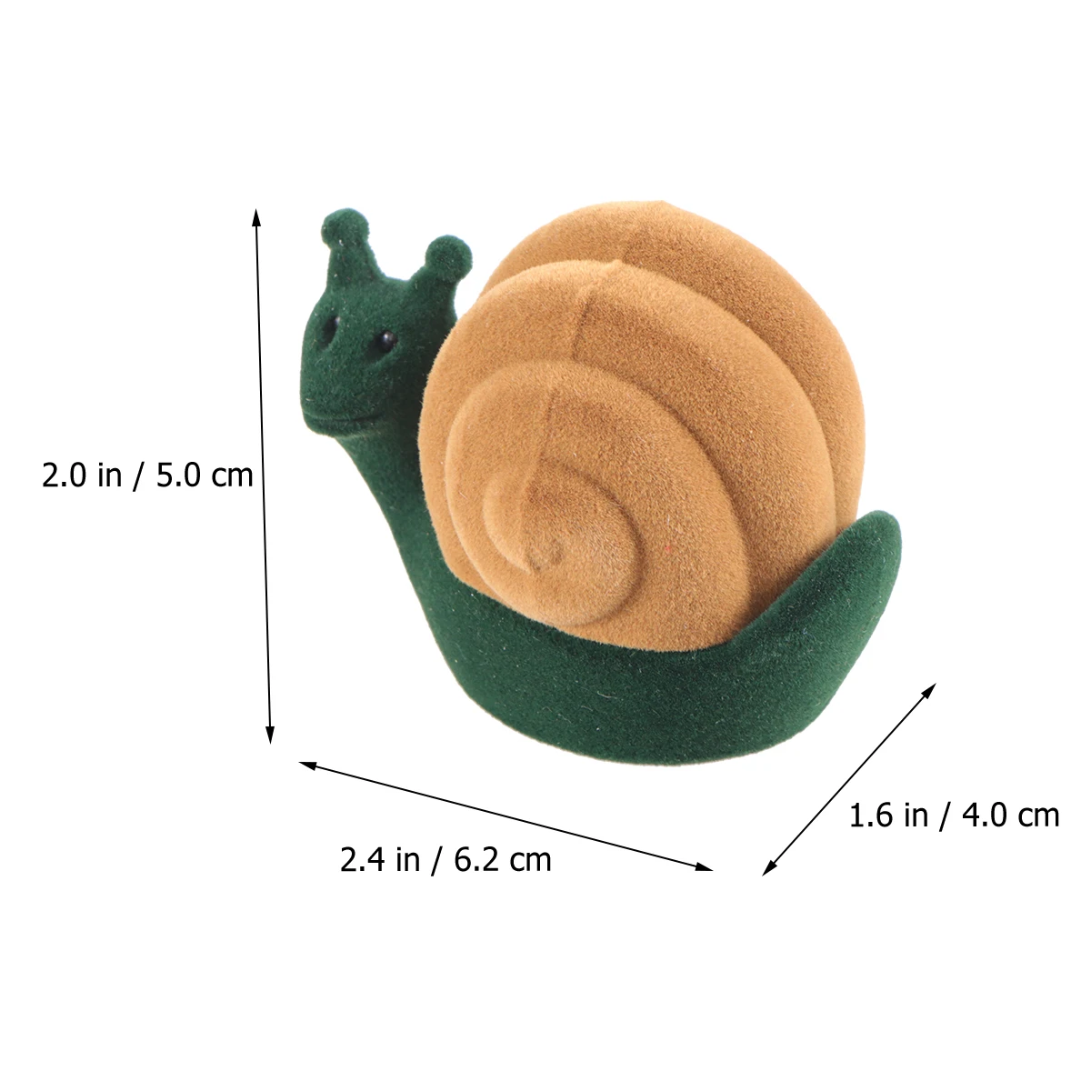 

2 Pcs Ring Jewelry Box Snail Shape Holder Earrings Case Storage ganizer Gift Wedding Birthday Mothers Day Stud Packaging