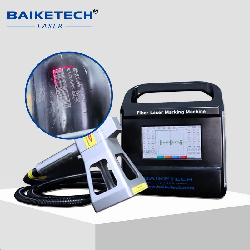آلة الوسم بليزر الألياف 30 واط لشعار المعادن رمز الاستجابة السريعة بمناسبة علامة سريعة سهلة الاستخدام