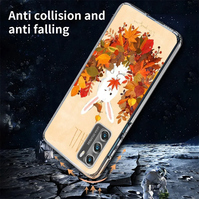 Pumpkin Happy Fall Autumn Phnoe Case for Huawei P30 P40 P20 P10 Lite P50 Mate 20 10 Pro P Smart Z 2019 2021 Unique Cover Coque