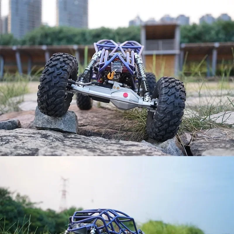 Metal Front Front Diamond Axle Assembly for 1/10 RC Crawler Car AXIAL Wraith F9 TFL Unicorn Full Metal Pipe Frame Climbing Car
