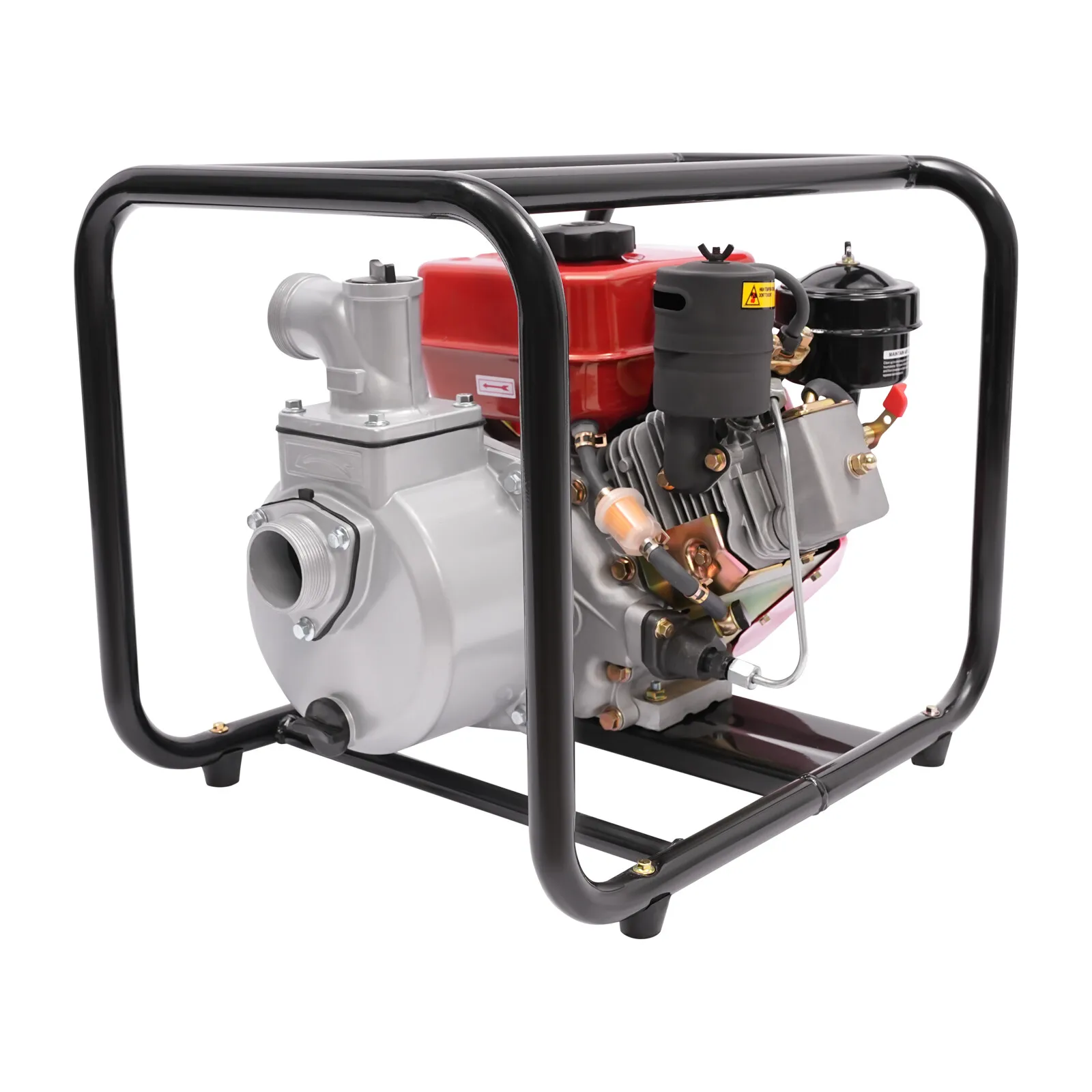 مضخة مياه ديزل رباعية الأشواط 196CC - مضخة نقل عالية التدفق 1.06 جالون / دقيقة، شديدة التحمل