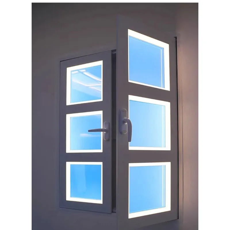 Ultra-thin blue sky light natural light blue sky light graffiti smart living room bedroom lamp