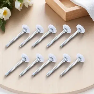 

10Pcs Garage Door Rollers Nylon Wheels Smooth Sliding Guide Wheels Replacement Parts Durable Accessories Garage Door Rollers