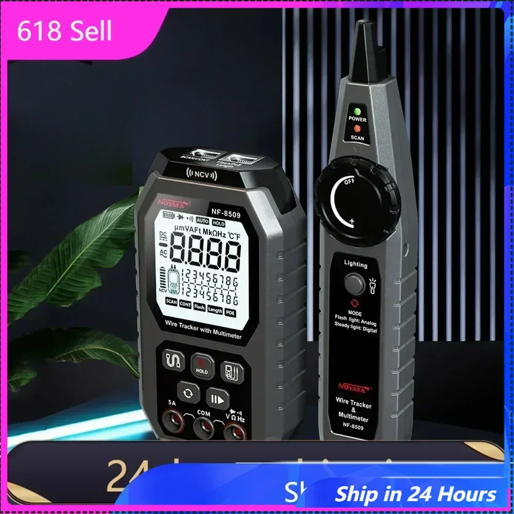 

618 Hot Sale NOYAFA Network Cable Tester Wire Tracker with Multimeter Multifunctional Ethernet Wire Tracker DC AC Voltmeter with