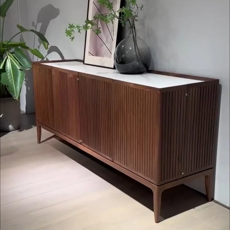 

black walnut dining side cabinet solid wood living room home dining room cabinet foyer storage cabinet shoe cabinet