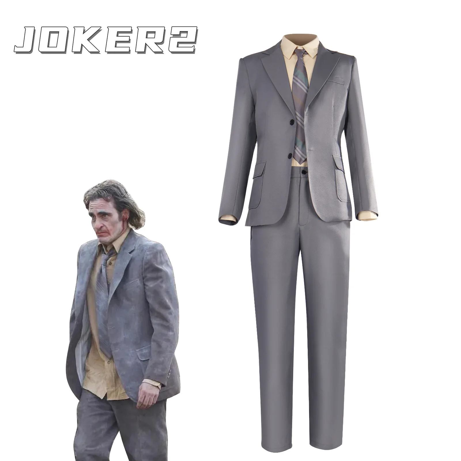 

Joker 2 JOKER Cosplay Costume Joaquin Phoenix Movie Joker Suit Cosplay Performance Costume