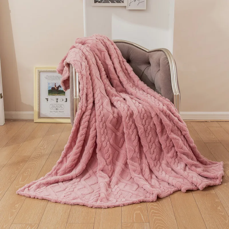 New Winter Blanket Home Warm Sherpa Soft Sofa Cover Throw Newborn Wrap Kids Bedspread Travel Textile Fleece Thick Warm Blanket