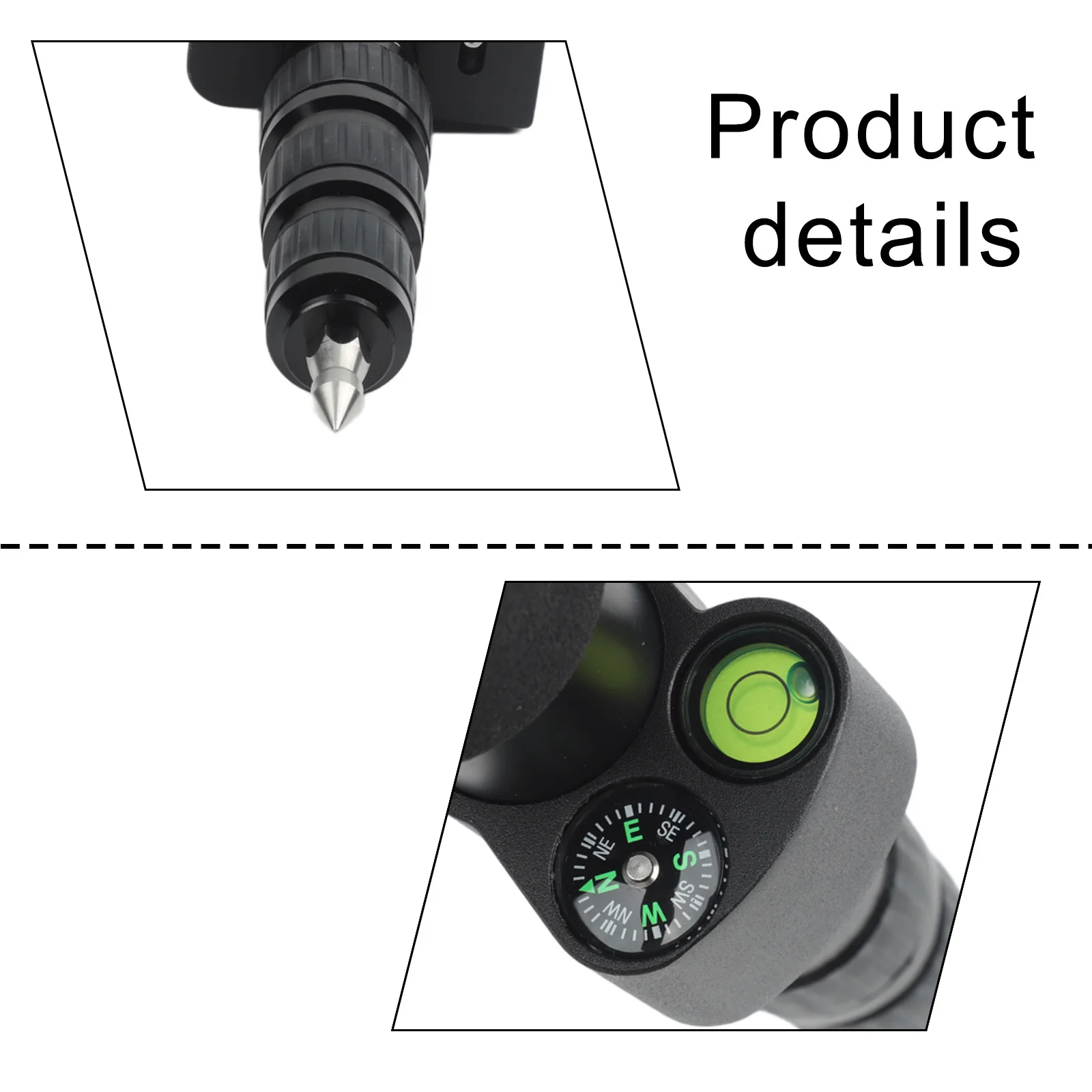 Land Survey Equipment Aluminum Alloy Survey Pole Finish Heavy-Duty Construction Construction Projects Land Survey