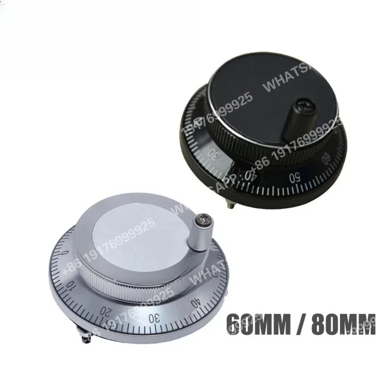 cncマシニングセンター-60mm-80mm-電子ハンドホイールエンコーダ-ハンドパルスジェネレータ-mpg-dc-5v-12v-24v-100ppr-4ピン-6ピン