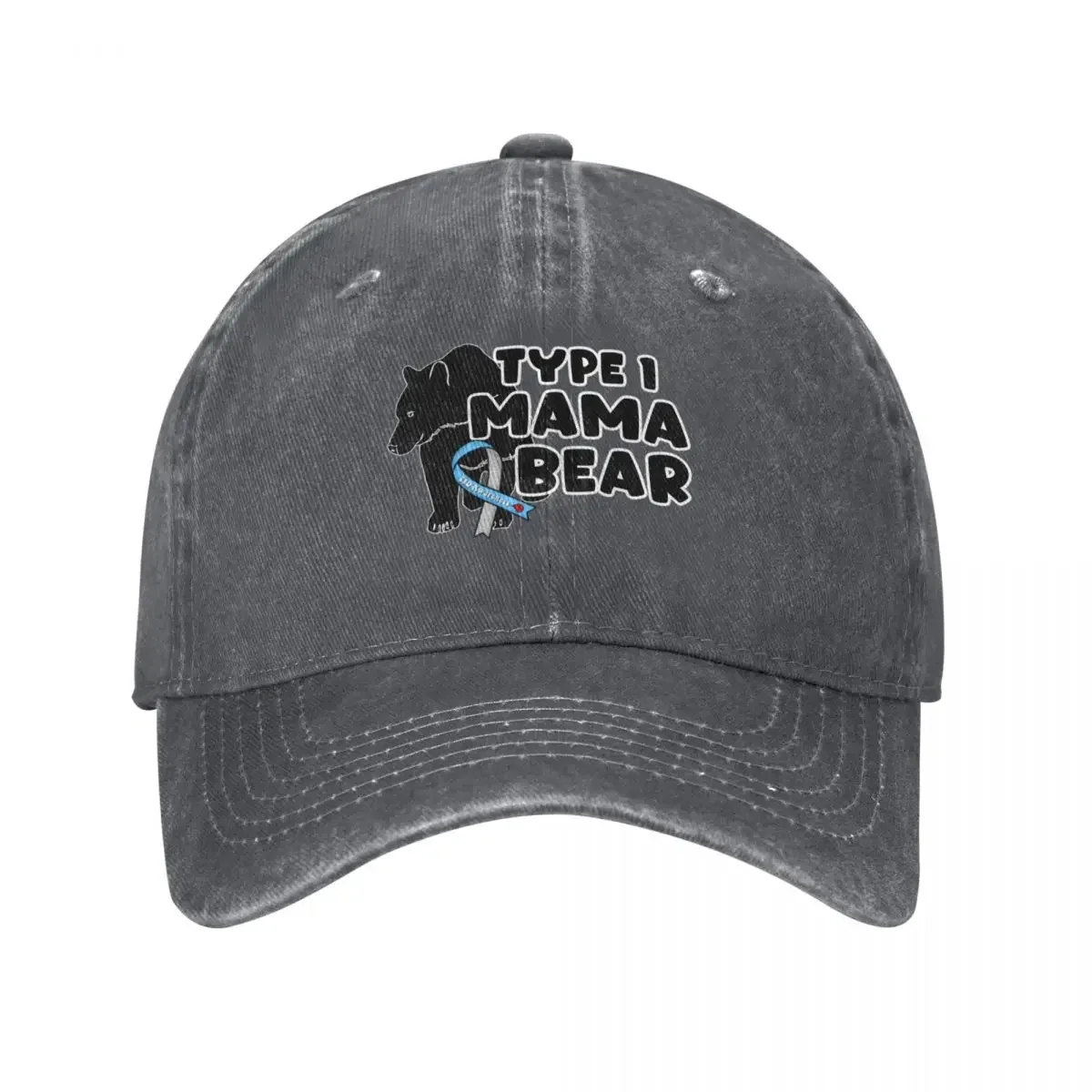 T1D Mama BearCap Baseball Cap Sunscreen Wild Ball Hat New In Hat Military Cap Man Mens Women's