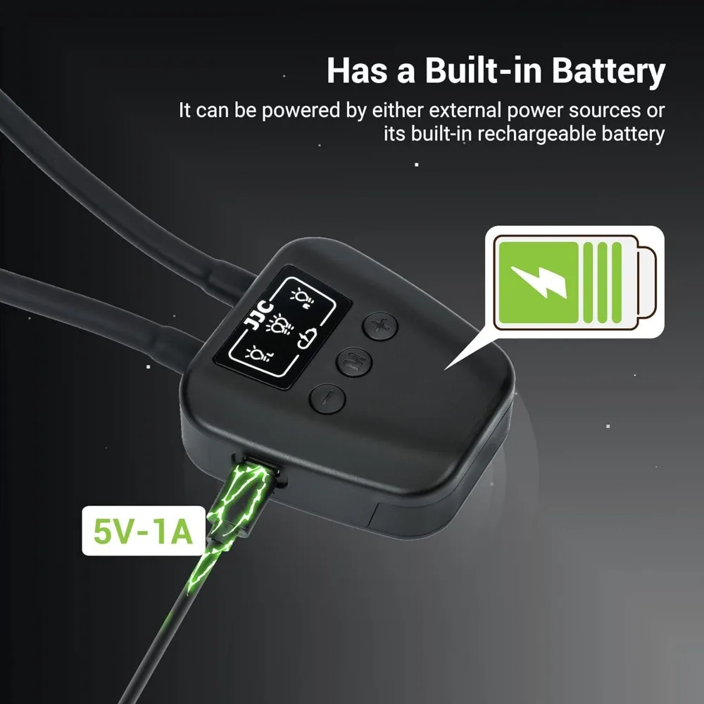 Luz macro LED ajustável, 10 níveis de brilho, CRI 95+, 5600K para câmera DSLR/espelho Tiro de perto