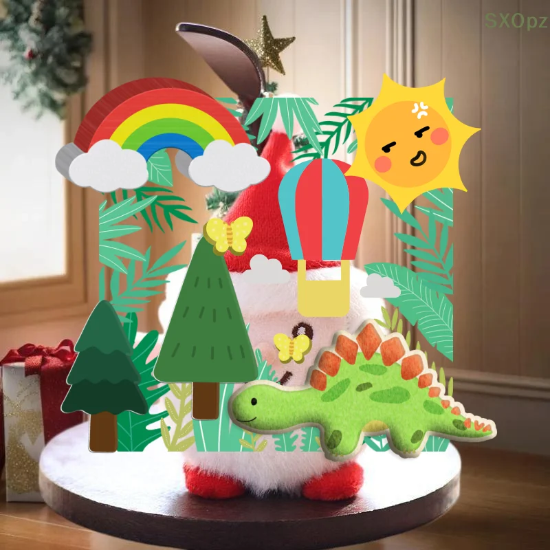 

"1 Pack Cartoon Santa Claus Soft Doll Keyring Charm for Bag Décor, DIY Woman's Essential"