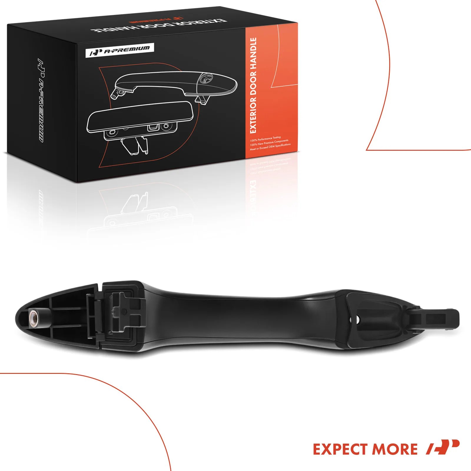 A-Premium Front Passenger Side Primed Exterior Door Handle with Cover for Kia Optima 2011-2016