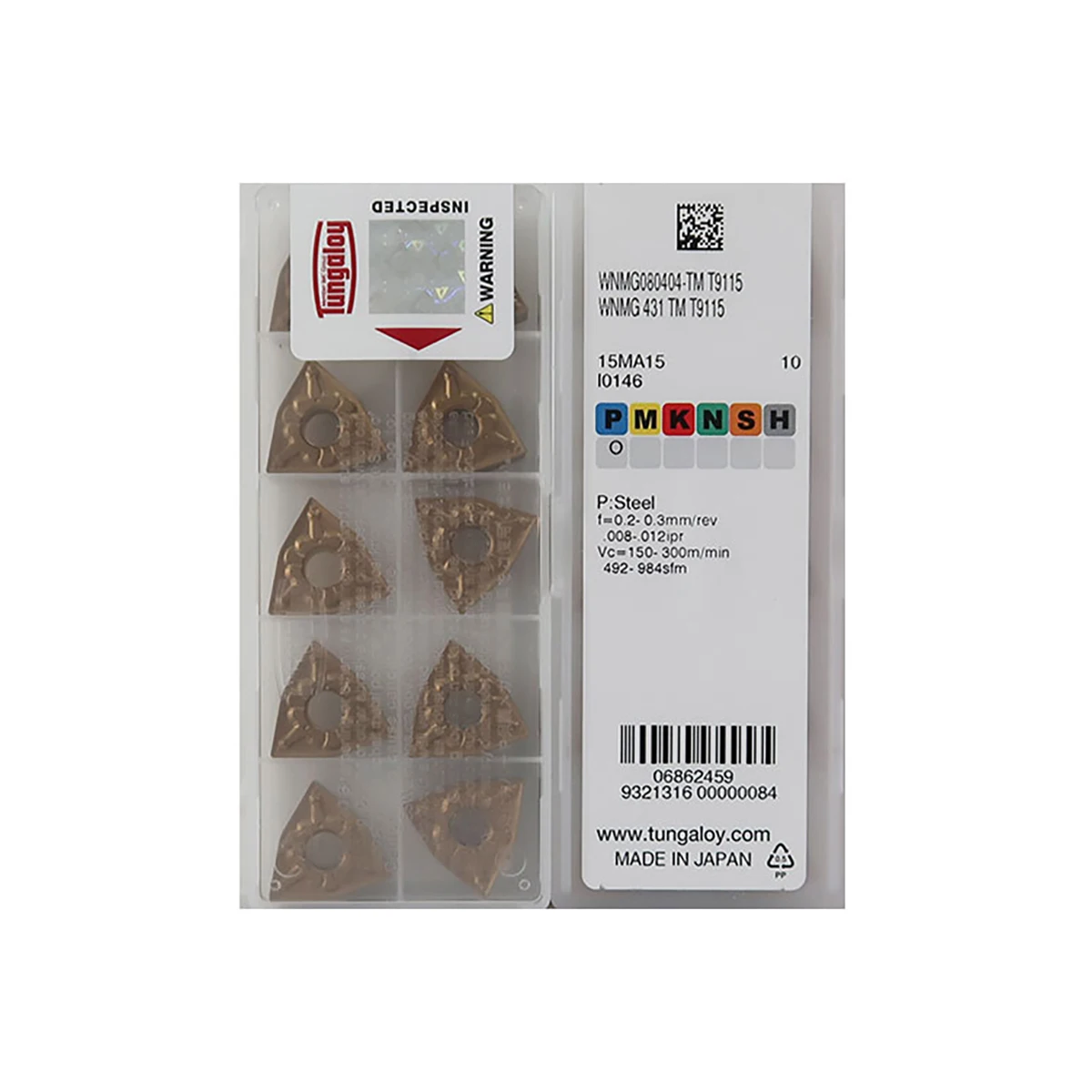 Original WNMG WNMG08 WNMG080412 WNMG080408 WNMG080404 WNMG060408 TM T9115 Medium-Roughing Carbide Turning Inserts