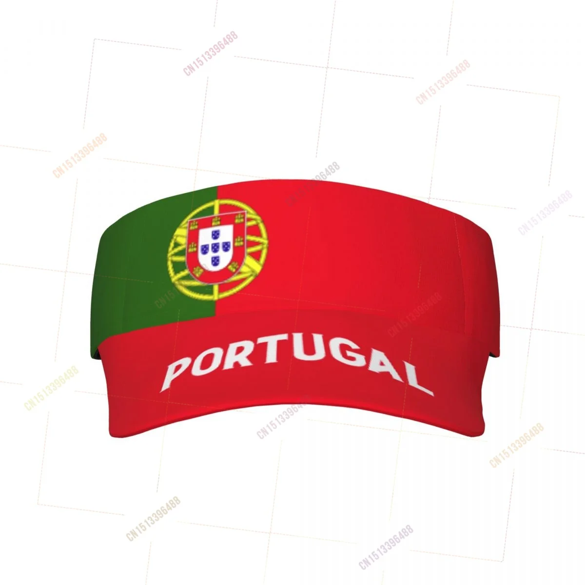 PORTUGAL Flag Sunscreen Visor Cap Adjustable Breathable Sun Hats Unisex Sports for Beach Golf Tennis Outdoor