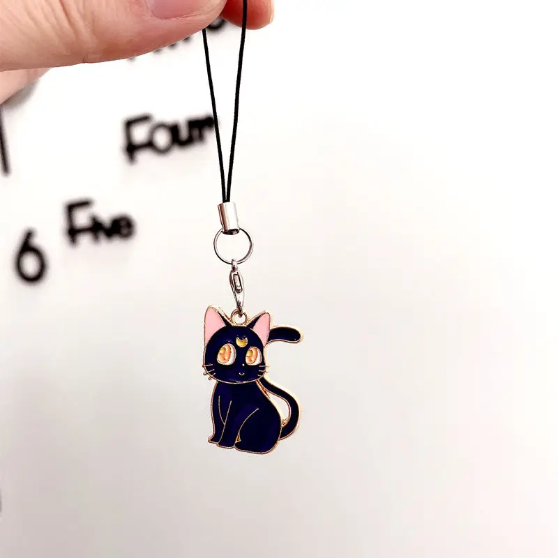 Anime Cat Mobile Phone Charms Keychain Lanyard