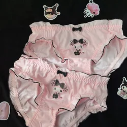 Sanrio My melody women's new Japanese bow girl heart cute and sweet cartoon print comfortable hip-covering low-waist briefs