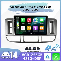 Android Car Radio for Nissan X Trail X-Trail 1 T30 2000 - 2009 2 Din Multimedia FM RDS WIFI GPS Navigation Stereo Carplay Auto