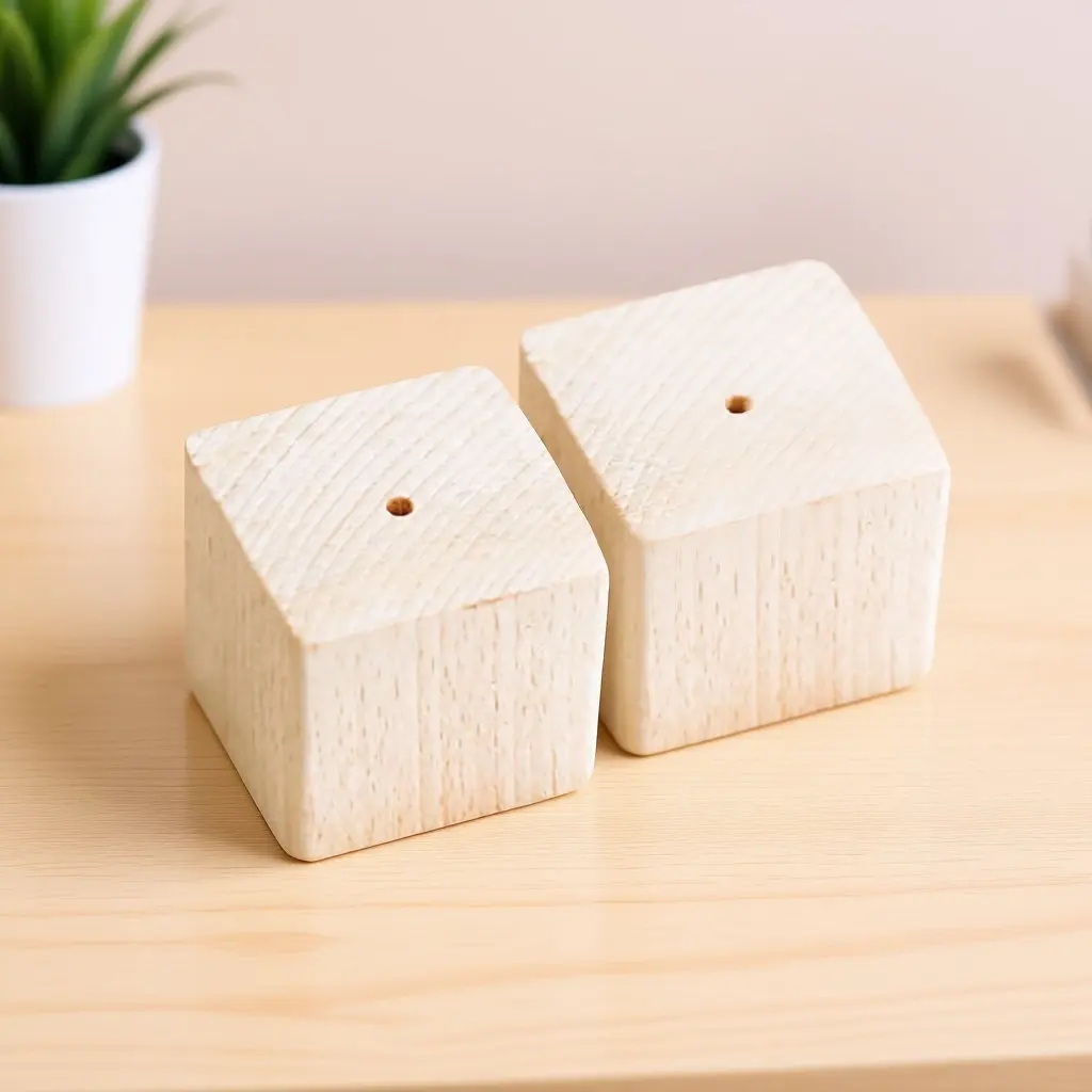 2Pcs Wooden Flower Nail Bases Stable Cake Decorating Stands for Baking Flower Nail Holder Kitchen Baking Tools