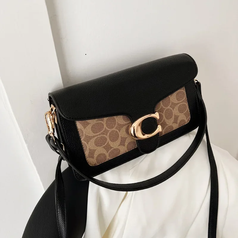 

2025 New Women's Fashion Bags: Small Square Messenger Bags with Contrasting Colors, Simple Yet Stylish, Versatile and Practical