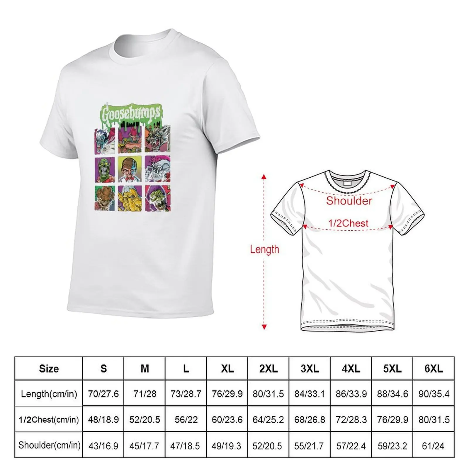 Goosebumps team T-Shirt man clothes anime clothes designer t shirt men