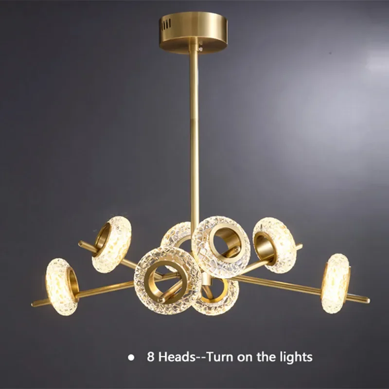 

Modern Pendant Lights For Dining Room Brass Living Room Decoration Glass Chandelier Indoor Home Lighting Industrial Suspension