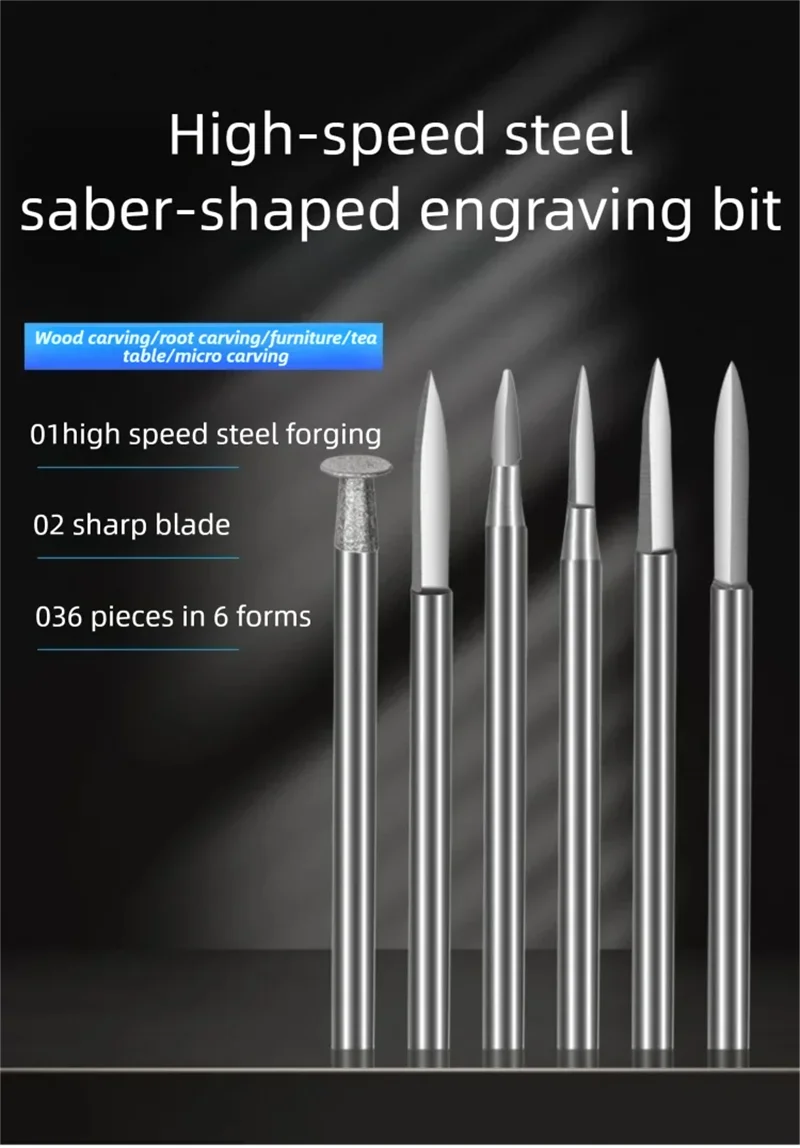 

Нож для резьбы в форме меча, острый нож для резьбы 2,35 мм/3,0 мм, фреза, электрическая шлифовальная машина, набор сверл для гравировки, шлифовальный инструмент