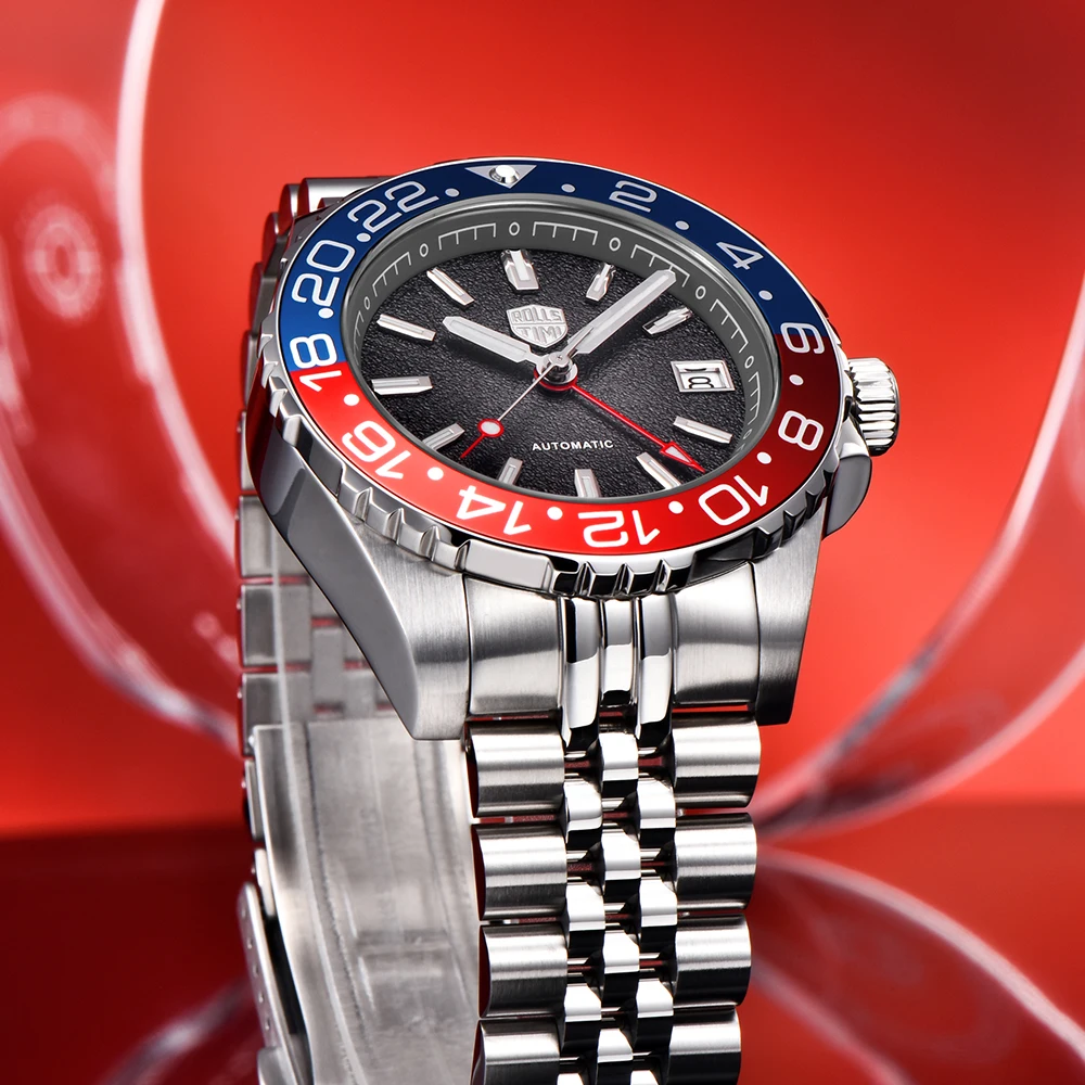 RollsTimi 2025 Orologio da uomo nuovo Regalo Orologi meccanici per uomo Orologio da polso automatico Orologio sportivo con specchio in zaffiro in acciaio inossidabile