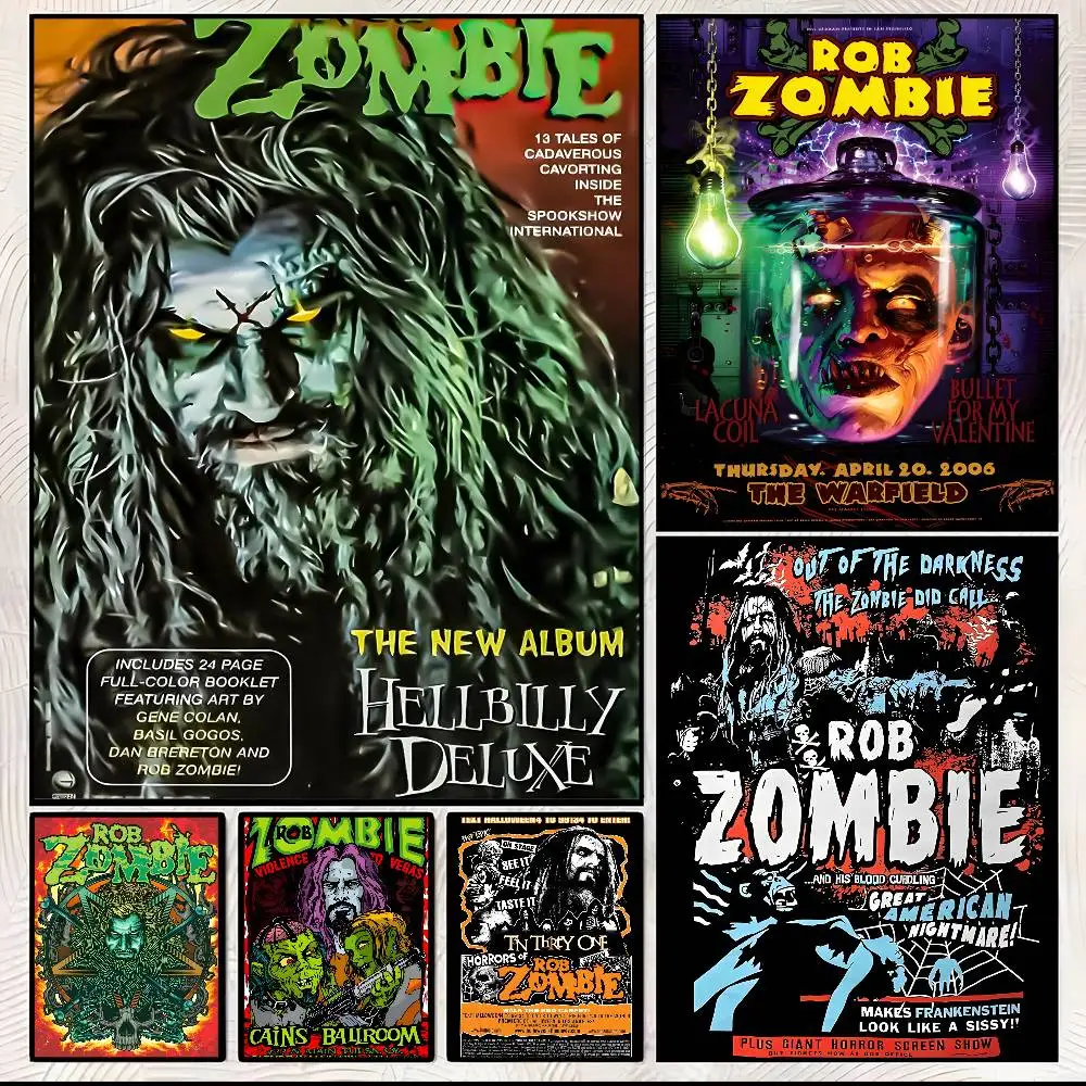 Rob Zombie Kunstposter, HD-Kunst, klebrige Wand, wasserdicht, Zuhause, Wohnzimmer, Schlafzimmer, ästhetische Dekoration