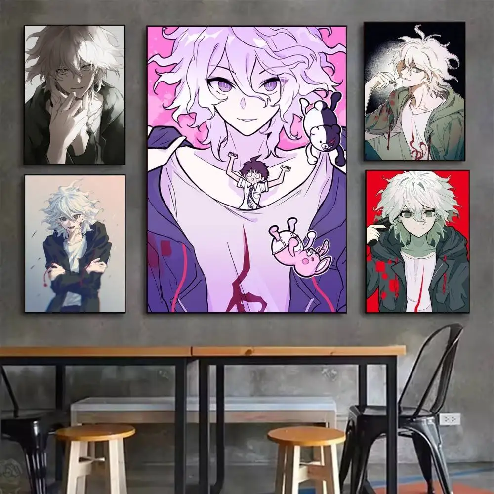 Nagito Komaeda Danganronpa   Poster Waterproof HD Art Wall Decal Self-Adhesive Print
