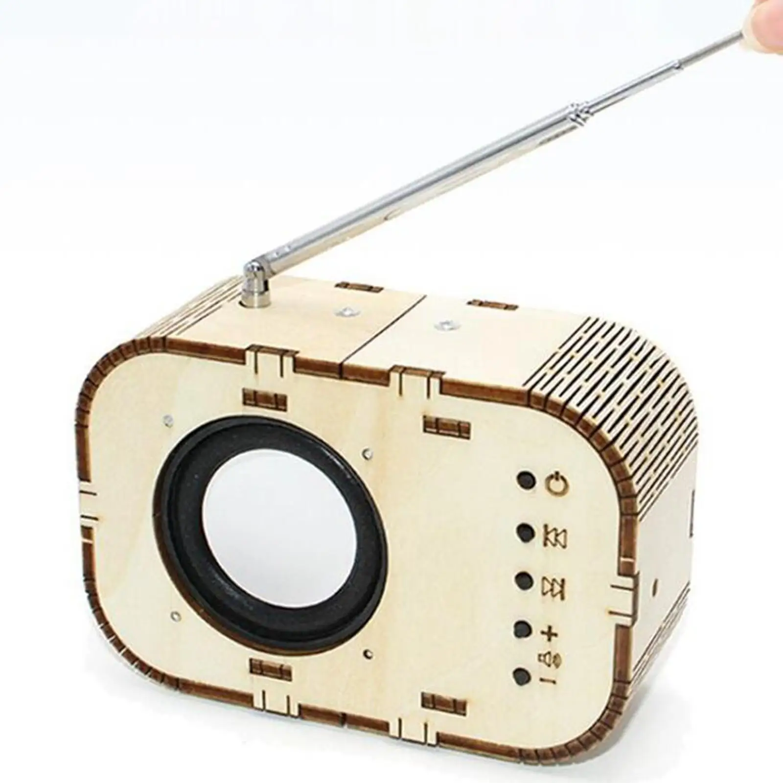 

DIY Radio Model Teaching Aids Wood Science Project Model for Birthday Gift