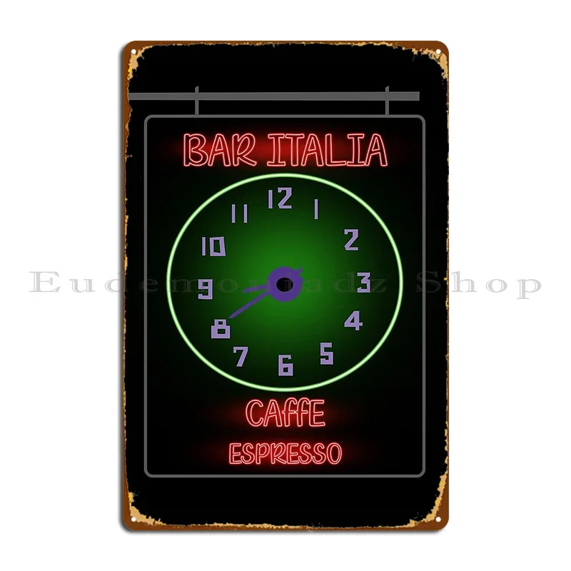 Bar Italia Caffe Espresso London Metal Sign Painting Painting Printing Retro Create Tin Sign Poster