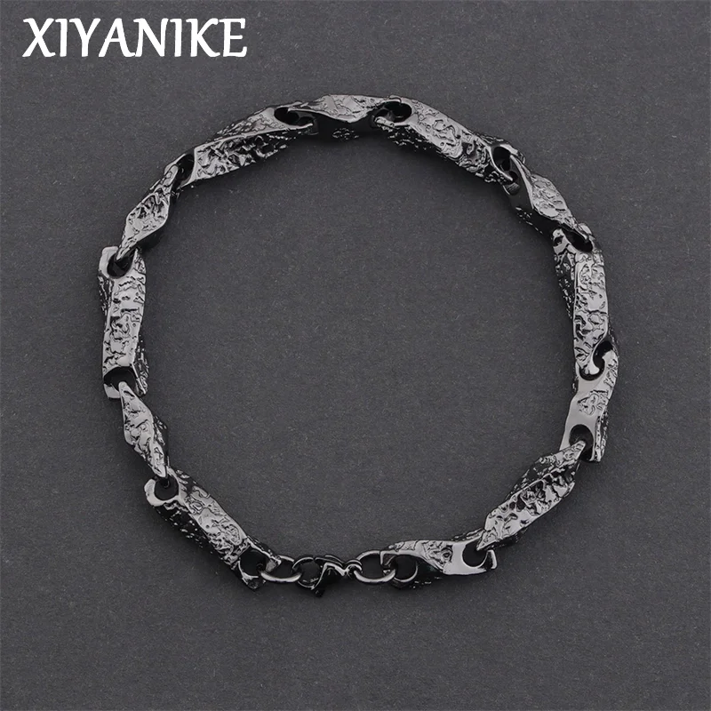 

XIYANIKE Hip Hop Mobius Texture Bangle Bracelet For Men Women Punk Fashion New Jewelry Gift Party Street pulseras mujer