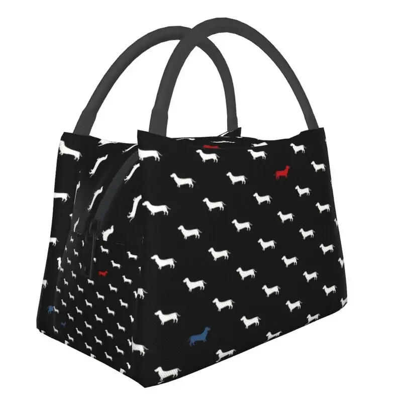 Dachshund Insulated Lunch Bags for Work Office Badger Sausage the Wiener Dog Resuable Cooler Thermal Lunch Box Women