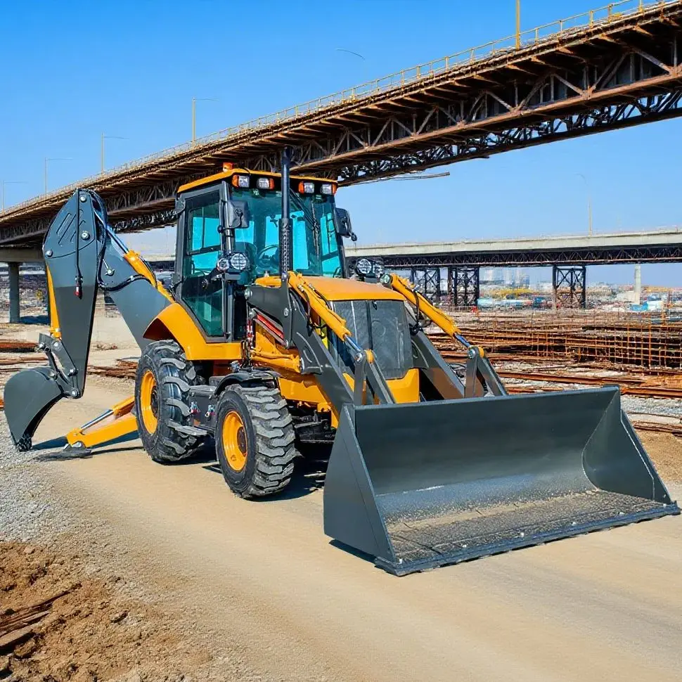 

The best-selling hydraulic excavator loader with busy two end backhoe loader wheel for construction projects