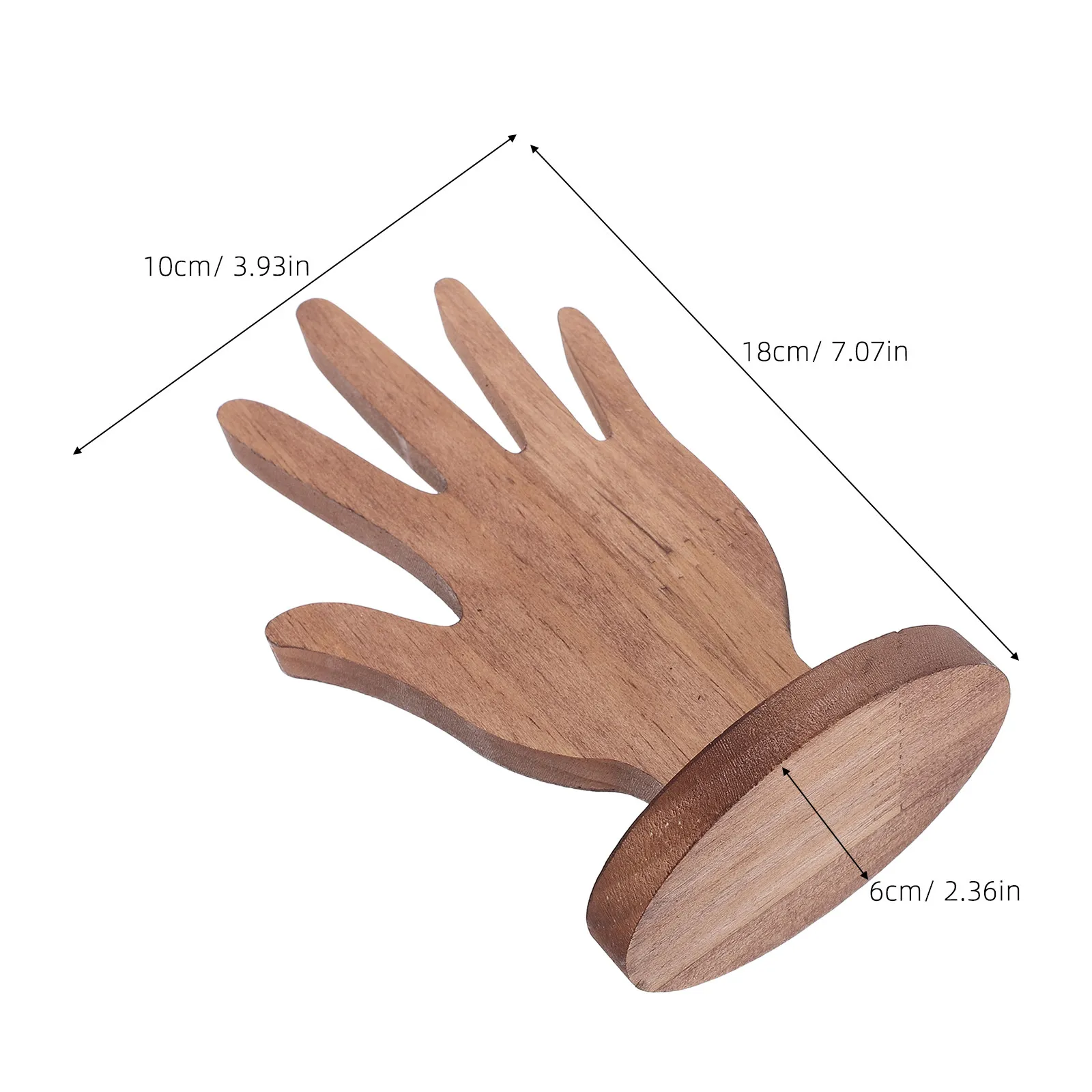 Wooden Hand Display Stand Unique Design Decoration Showcase Holder for Jewelry Exhibition Creative Wooden Hand Shaped Display