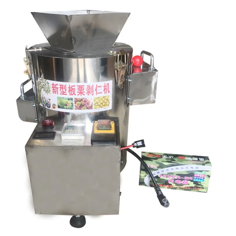 Chestnut shelling and peeling machine Multifunctional kernel peeling machine Commercial electric awl chestnut peeling