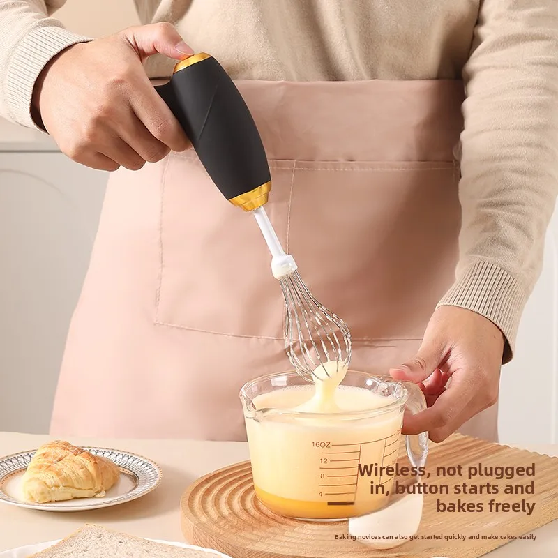 Batidora eléctrica USB, batidora de huevos, batidora de pistola de 3 velocidades, utilizada para mezclar crema, masa, postres y hacer batidora de alimentos
