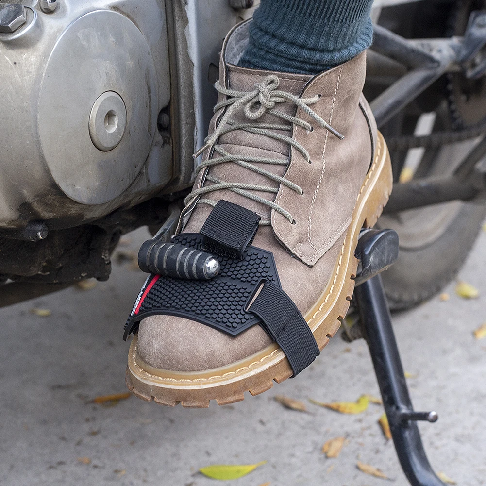 Motorcycle Shift Pad Rubber Boot Protective Cover Adjustable Shifter Shield Anti Slip Pad Shoe Cover Motorcycle Shoe Protection