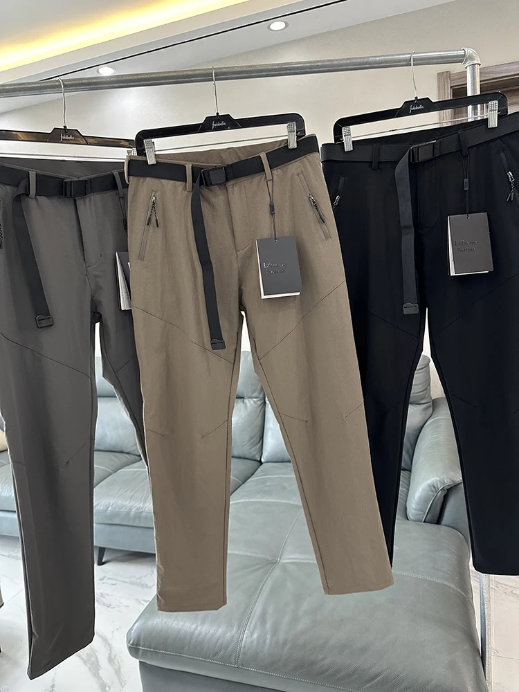 

Outdoor Waterproof Qui Dry Breathable Loose Straight Leg Busin Sport Casual Trousers for Men Autumn Season