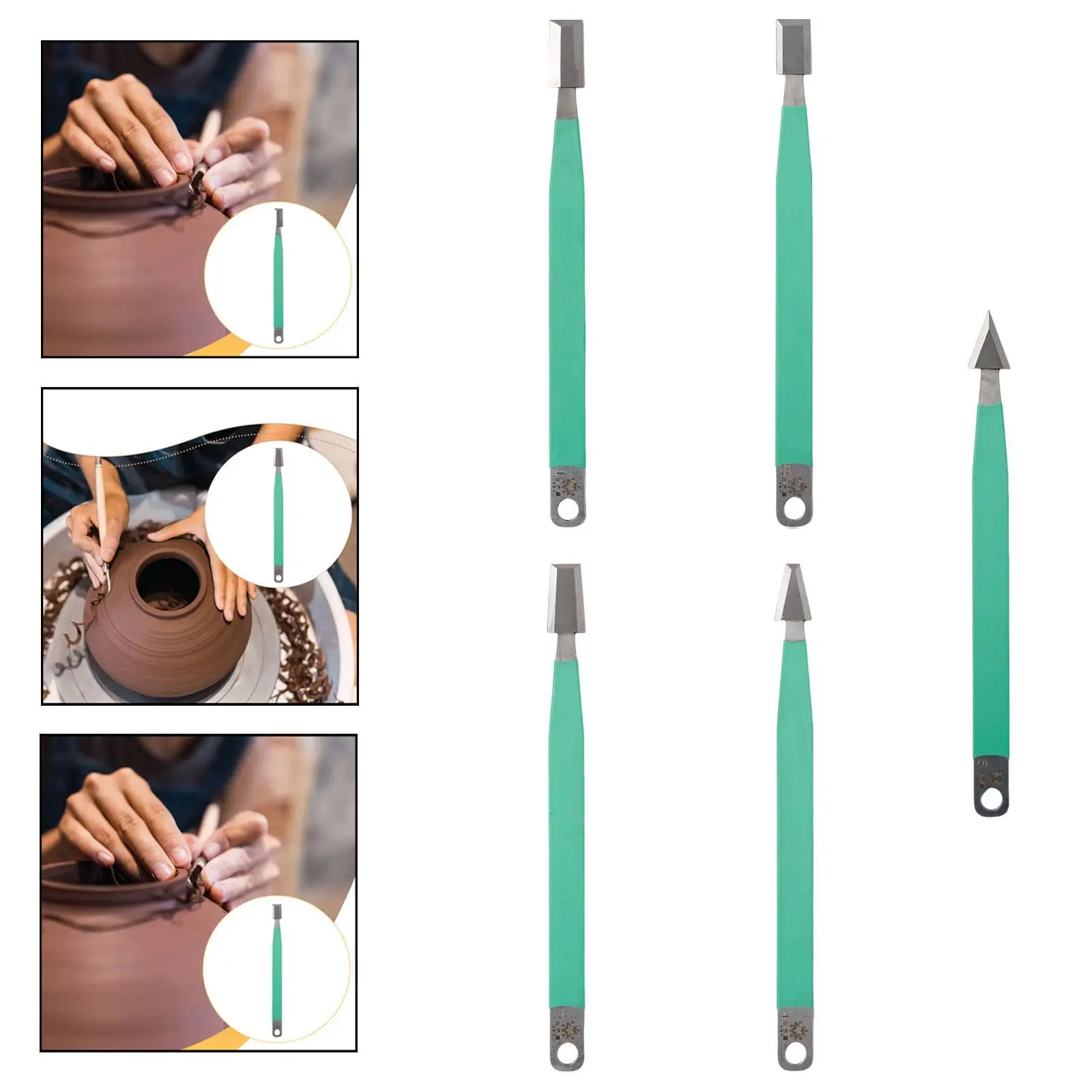 

Ceramic Sculpting Tool Straight Edge Tungsten Steel Pottery Making Supplies for Clay Modeling Artists