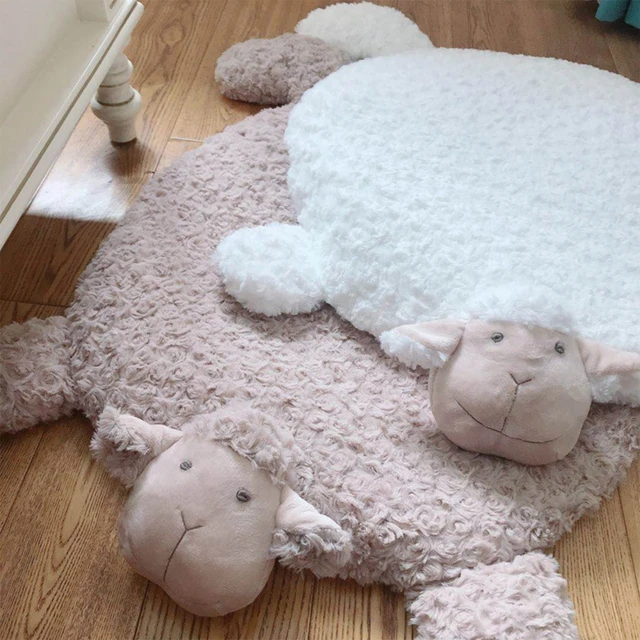 Sheep Cartoon Baby for Play Mat Kids Gym Activity Carpet Floor Mat Toy fo Infant Rug Newborn Room Decor 2
