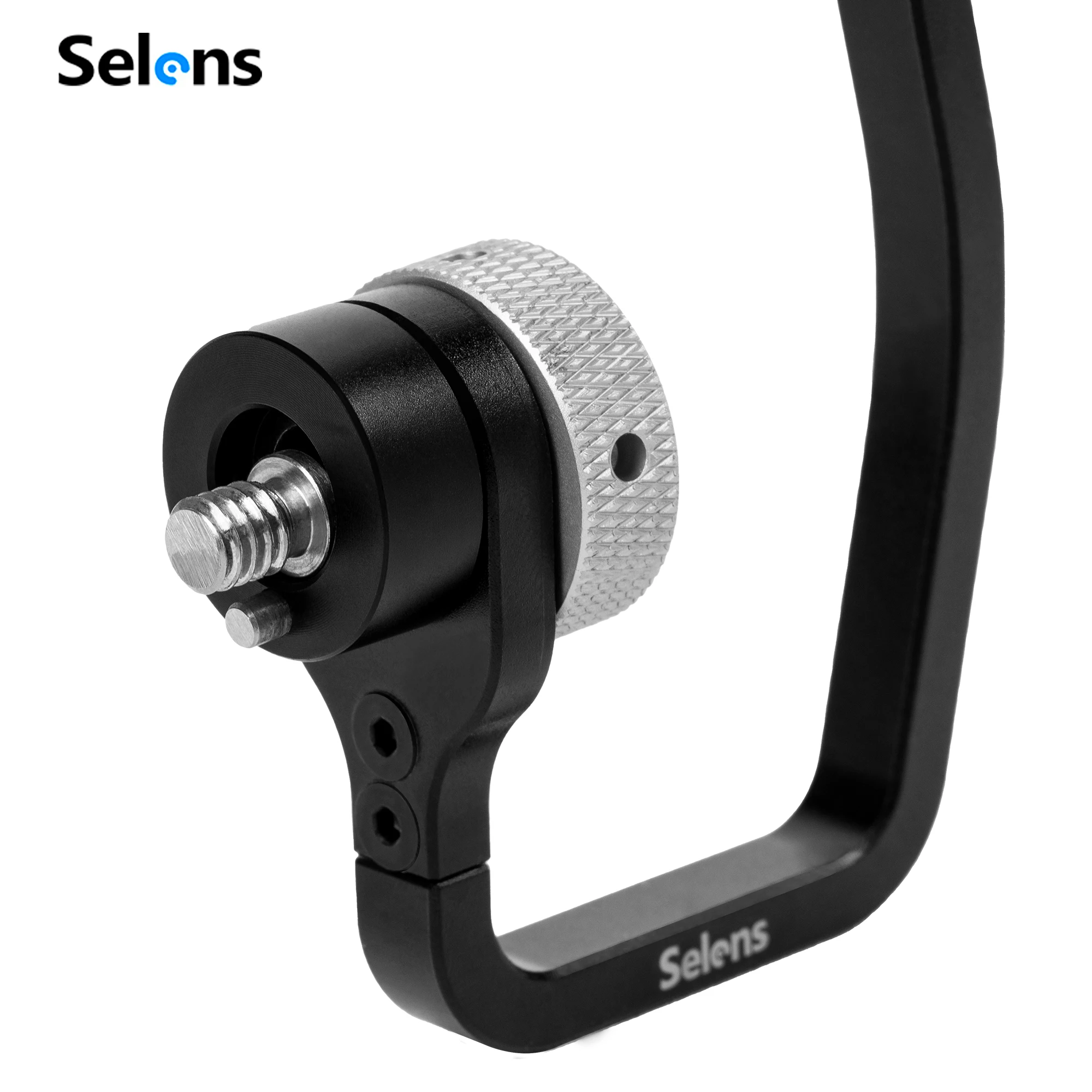 Selens 1/4''-20 Screw Hook with 45° Detents & Locating Pin Professional Lock for Laptop Plate ,Cart Workstation & Cheese Plates - view 2