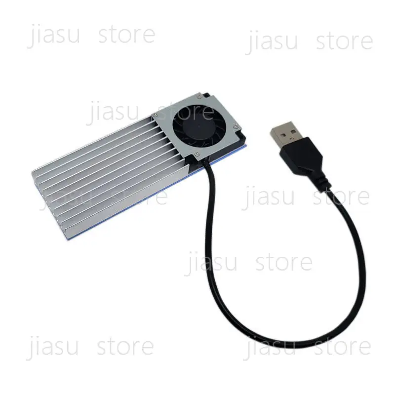 DIY 5V USB Cooling Fan with Aluminum Heat Sink, Silent Cooler for Laptop & SSD Heat Dissipation