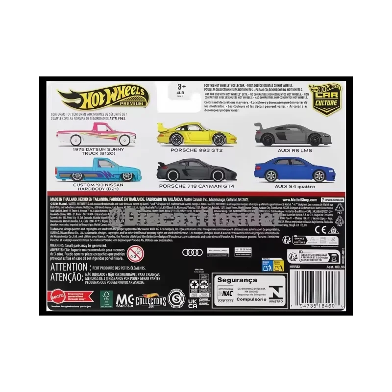 Nouveau véritable Hot Wheels voiture Culture 2 Pack ensemble 2024 1/64 moulé sous pression véhicule Premium recueillir modèle voitures recueillir jouet cadeaux de vacances