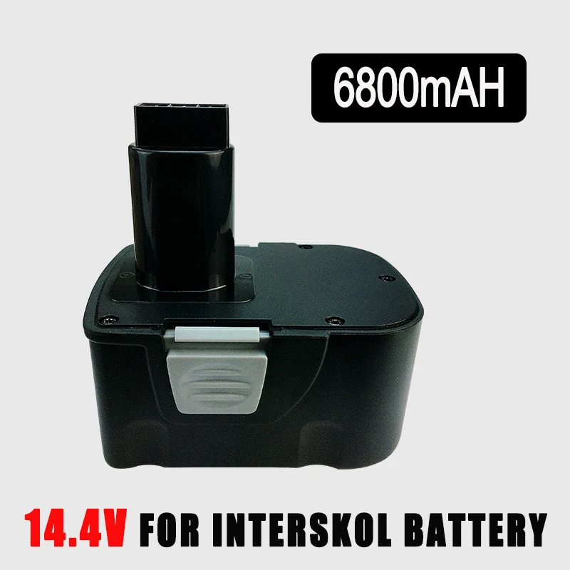 14.4V 6800mAh Rechargeable Replacement Battery for the Power Tool Battery,Suit for Interskol H 14.4V Cordless Drilling Rig